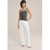 WE Fashion - High Rise Denim Midi-rok - Regular Fit