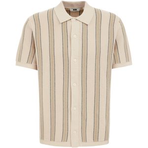 WE Fashion - Heren Overshirt - Beige - Katoen - Regular fit