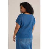 WE Fashion - Curve - Dames Trui - Opengewerkt Structuur