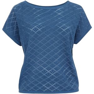 WE Fashion - Curve - Dames Trui - Opengewerkt Structuur