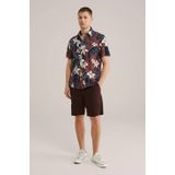 WE Fashion - Overhemd - Oudroze - Bloemenprint - Regular Fit
