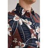 WE Fashion - Overhemd - Oudroze - Bloemenprint - Regular Fit