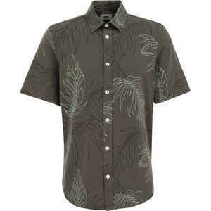 Overhemd - Katoen - Bloemenprint - Regular Fit - Kwartmouw