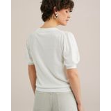 WE Studio - THE CASHMERE COMFORT KNIT - Gebreide Trui - Wit - LENZING™ ECOVERO™ Viscose