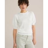 WE Studio - THE CASHMERE COMFORT KNIT - Gebreide Trui - Wit - LENZING™ ECOVERO™ Viscose