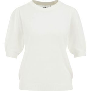 WE STUDIO - Gebreide Trui - Beige - Kasjmier-Viscosemix - Pofmouwen