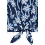 Imprimé - Regular Fit Top - Katoen - Korte Mouwen - Ronde Hals - Dessin met Strik