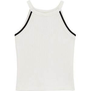 WE Fashion Meisjes haltertop van ribstof