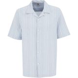 Overhemd - Streep - Regular Fit - Kraag - Knoopsluiting - Blauw