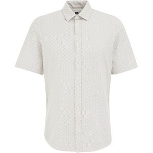 WE Fashion Overhemd  grijs / wit
