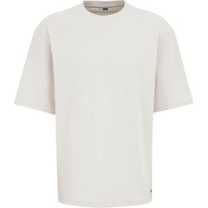 WE Fashion - Heren T-shirt - Loose fit - Ecru -  Maat: XS