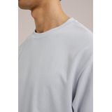 WE Fashion - Loose fit T-shirt - IJsblauw