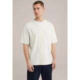 WE Fashion - Shirt - Pastelgroen - Effen - Halve Mouw - Losse Pasvorm