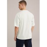 WE Fashion - Shirt - Pastelgroen - Effen - Halve Mouw - Losse Pasvorm