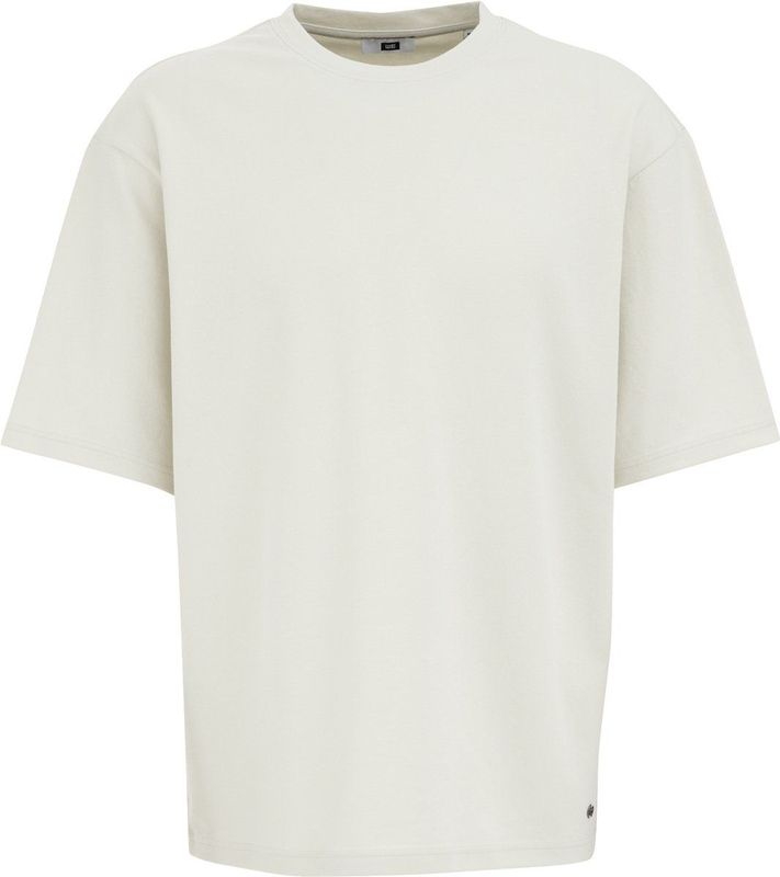 WE Fashion - Shirt - Pastelgroen - Effen - Halve Mouw - Losse Pasvorm