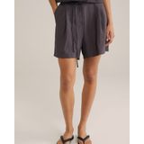 Korte Broeken - Wit - Regular Fit - Strikceintuur - Plooidetails