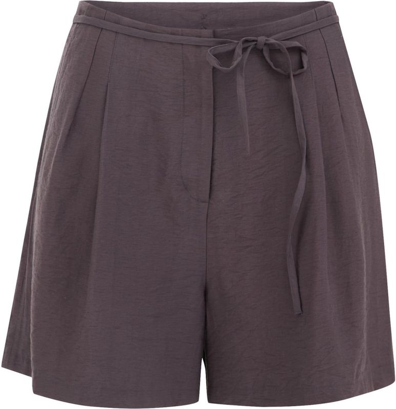 Korte Broeken - Wit - Regular Fit - Strikceintuur - Plooidetails