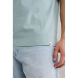 WE Fashion - Heren T-shirt - Mintgroen - Katoen - Regular fit