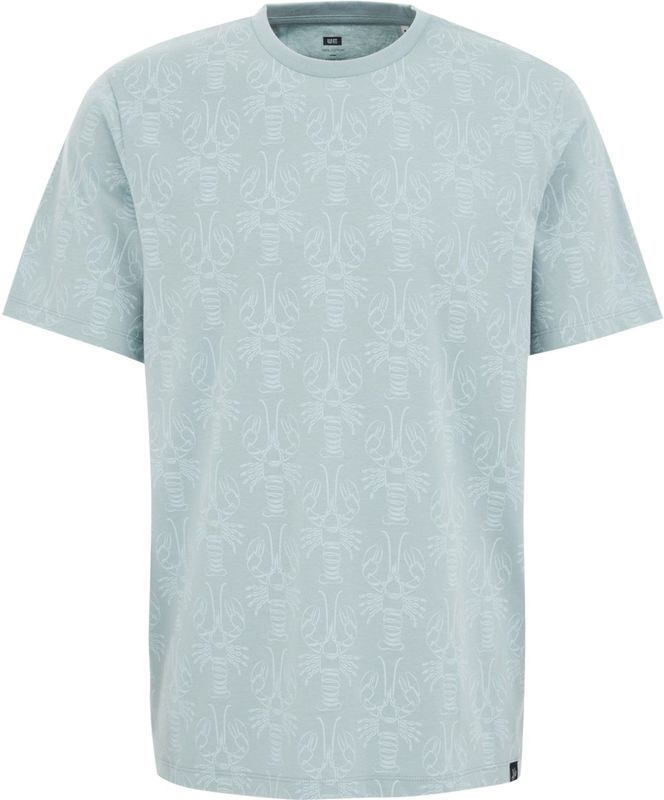 WE Fashion - T-shirt - Mintgroen - Katoen