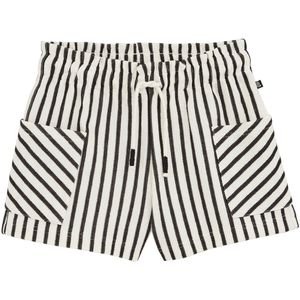 WE Fashion Broek  zwart / wit