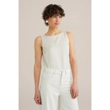 WE Studio - THE TIMELESS TOP - Dames Top - Beige - Tencel