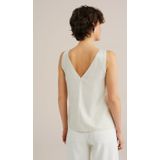 WE Studio - THE TIMELESS TOP - Dames Top - Beige - Tencel