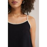 WE Fashion - Dames Top - Regular Fit - Zwart - Viscose