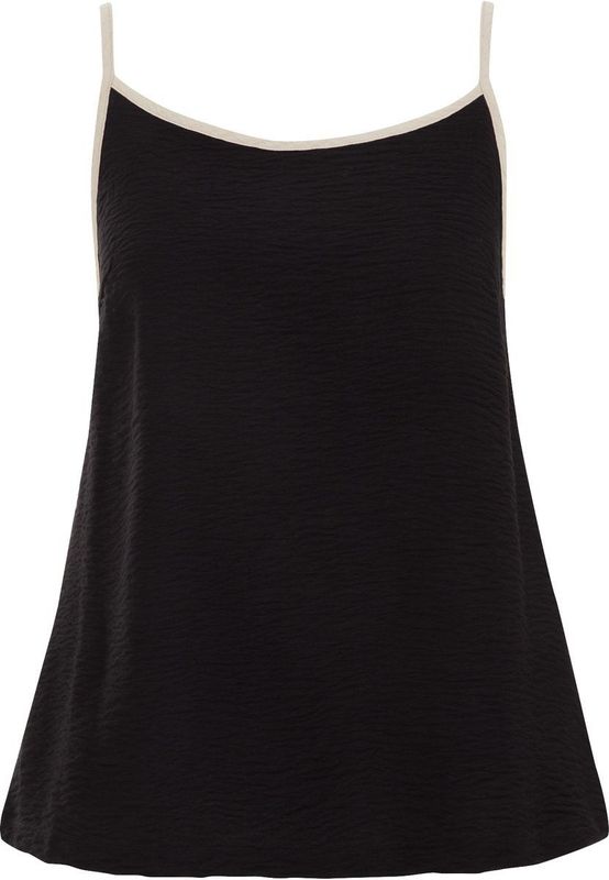WE Fashion - Dames Top - Regular Fit - Zwart - Viscose
