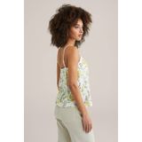 WE Fashion - Mouwloze Top - Ecru - Viscose en Polyamide - Verstelbare Bandjes