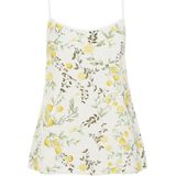 WE Fashion - Mouwloze Top - Ecru - Viscose en Polyamide - Verstelbare Bandjes