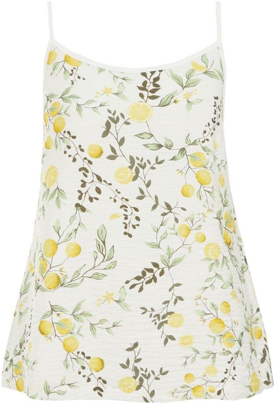 WE Fashion - Mouwloze Top - Ecru - Viscose en Polyamide - Verstelbare Bandjes