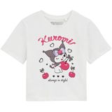 WE Fashion - T-shirt - Wit Roze Zwart - 100% Katoen - Hello Kitty Print