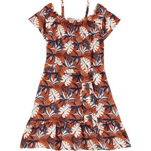 WE Fashion Jurk  royal blue/koningsblauw / vuurrood / zwart / wit