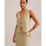 WE Fashion linnen top beige