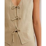 WE Fashion linnen top beige
