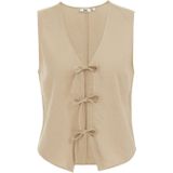 WE Fashion linnen top beige
