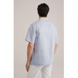 Overhemd - Streepdessin - Korte Mouwen - Luchtige Linnenmix