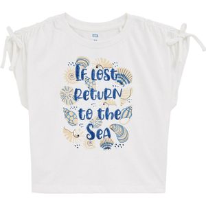 Pailletten tops - Shirt - Geribbelde Kraag - Ronde Hals - Normale Pasvorm - Kwartmouw