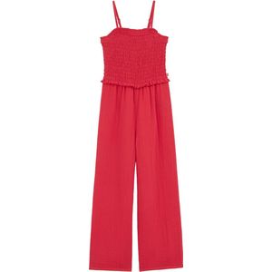 WE Fashion - Jumpsuit - Zwart - Katoen - Verstelbare Bandjes