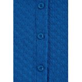 WE Fashion - Meisjes Top - Slim Fit - Kobaltblauw - Structuur