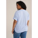 WE Fashion - Curve - Blouse - Met Structuur