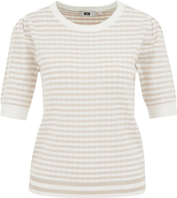 WE Fashion - Dames Top - Met Print - Regular Fit - Korte Mouwen