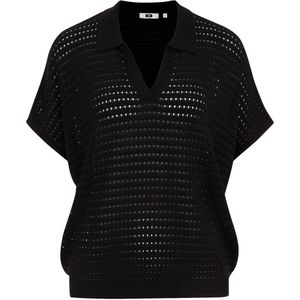 Pullover - V-hals - Opengewerkt Dessin - Regular Fit