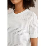 WE Fashion - Dames Trui - Opengewerkte Structuur