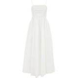 WE Fashion - Jurk - Wit - 3/4 Lengte - Mouwloos - Effen