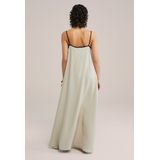 WE Fashion - Jurk - Taupe - Maxi - Mouwloos