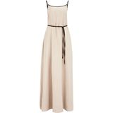WE Fashion - Jurk - Taupe - Maxi - Mouwloos