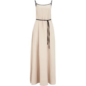 WE Fashion - Jurk - Taupe - Maxi - Mouwloos