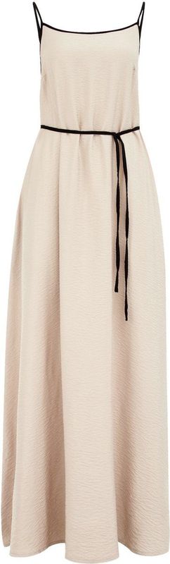 WE Fashion - Jurk - Taupe - Maxi - Mouwloos