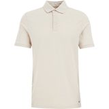 WE Fashion - Slim Polo - Beige - Stretchkatoen - Korte Mouwen